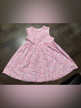 Nine West Pink Floral Sleeveless Girls Dress